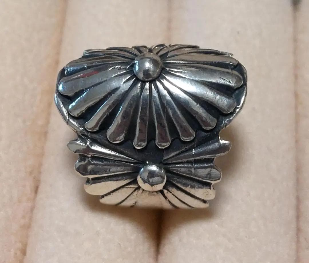 インディアンジュエリー スタンプワーク ラウンドリング 9-10号