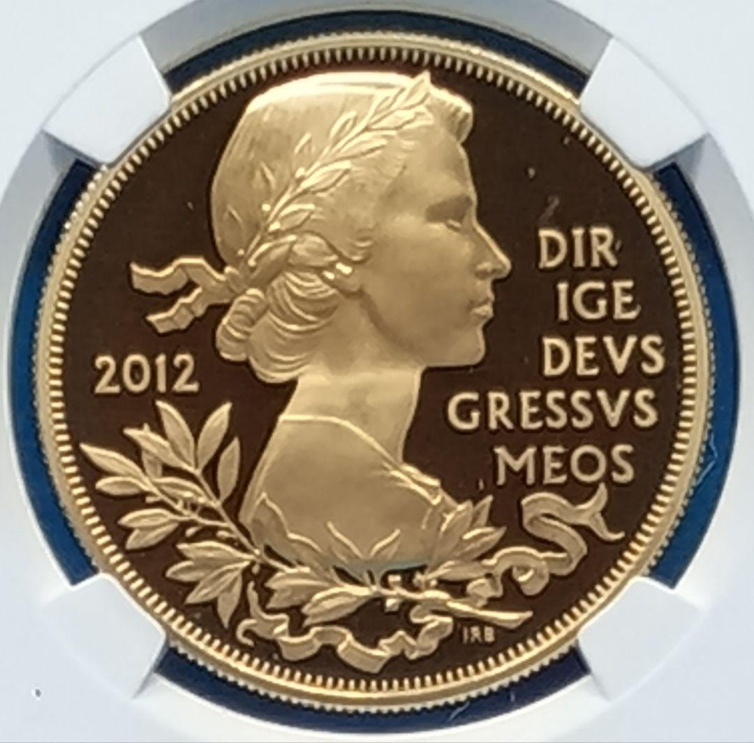 2012 イギリス ダイヤモンドジュビリー £5 銀貨 NGC PF69UC