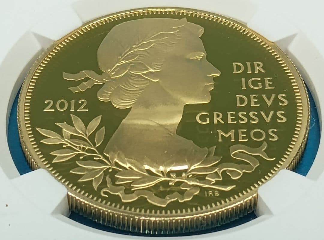 2012 イギリス ダイヤモンドジュビリー £5 銀貨 NGC PF69UC