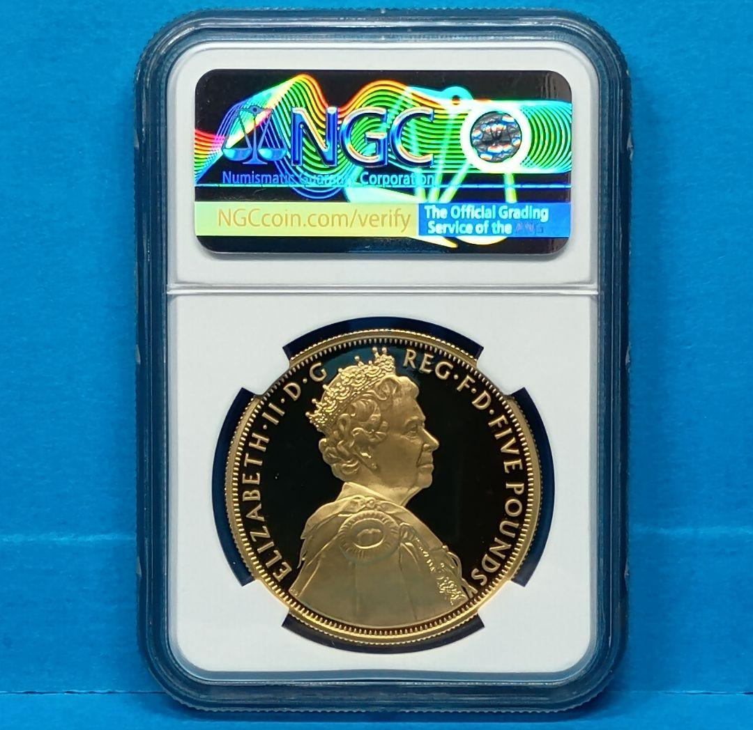 2012 イギリス ダイヤモンドジュビリー £5 銀貨 NGC PF69UC