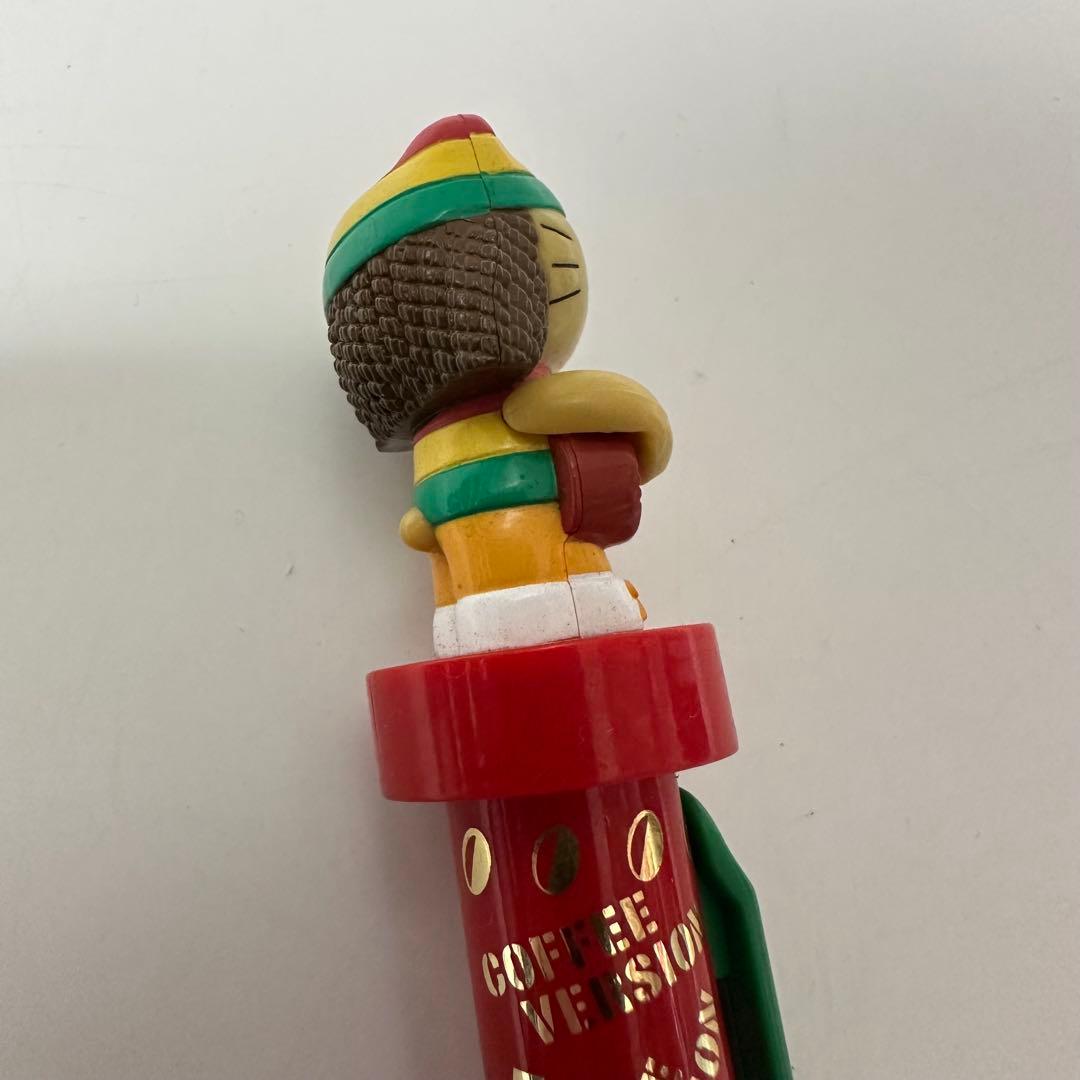 平成レトロ　ハローキティ　レゲエ　ボールペン　ラスタカラー　コーヒーバージョン