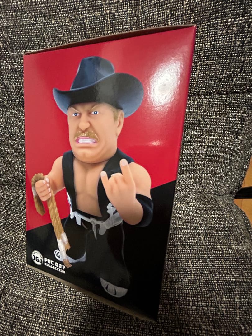 絶版の黒16dソフビコレクション★不沈艦スタン・ハンセン（黒コスチューム）HAO