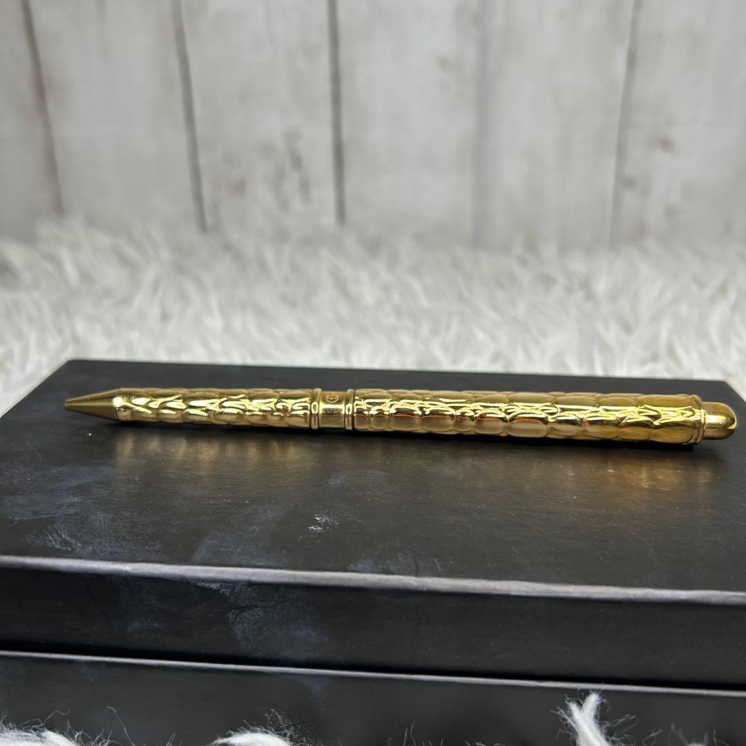 GUCCI ペン　ボールペン　インターロッキング　ゴールド　gold 金