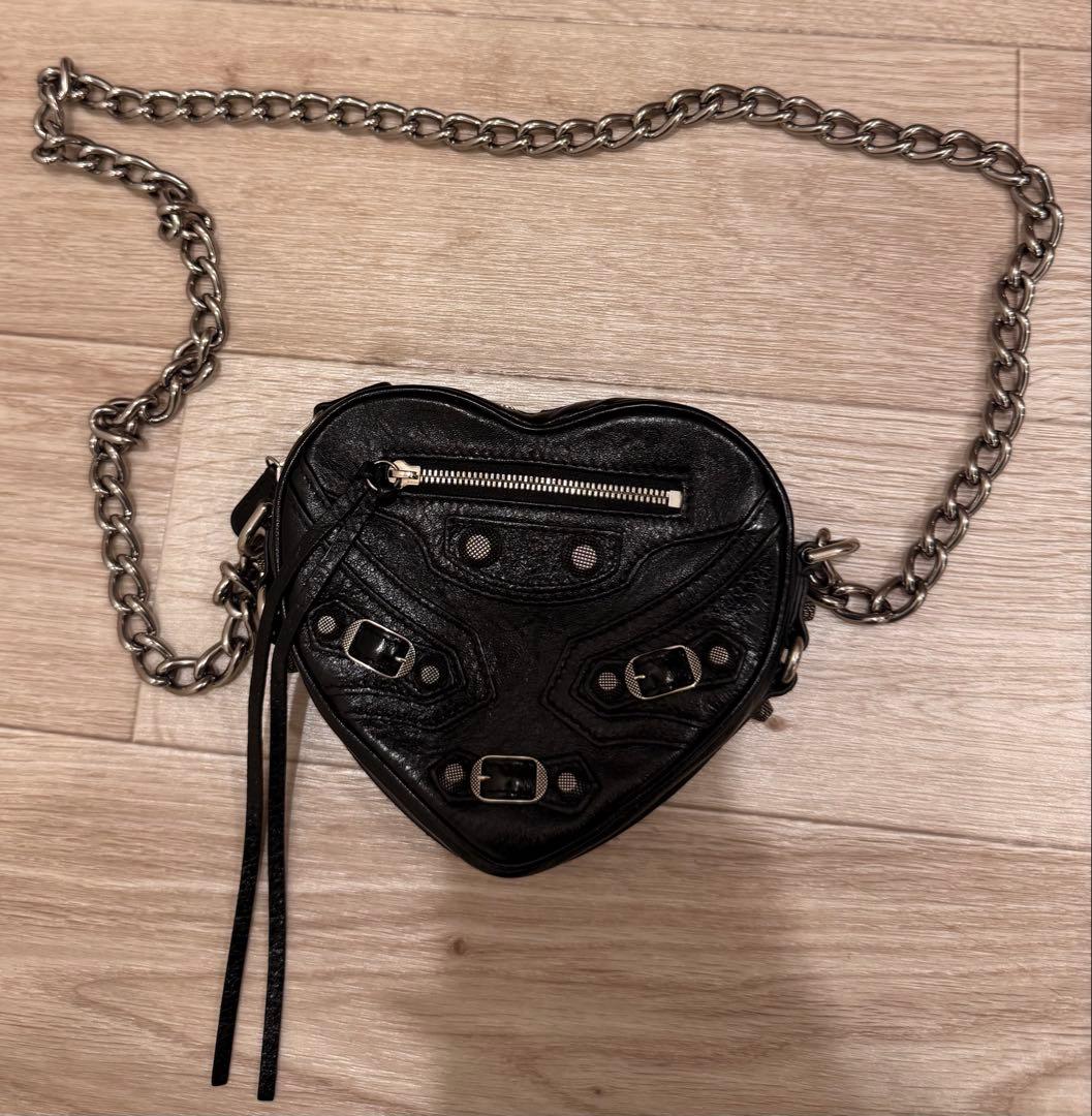 BALENCIAGA Le Cagole ハート ミニバッグ チェーン