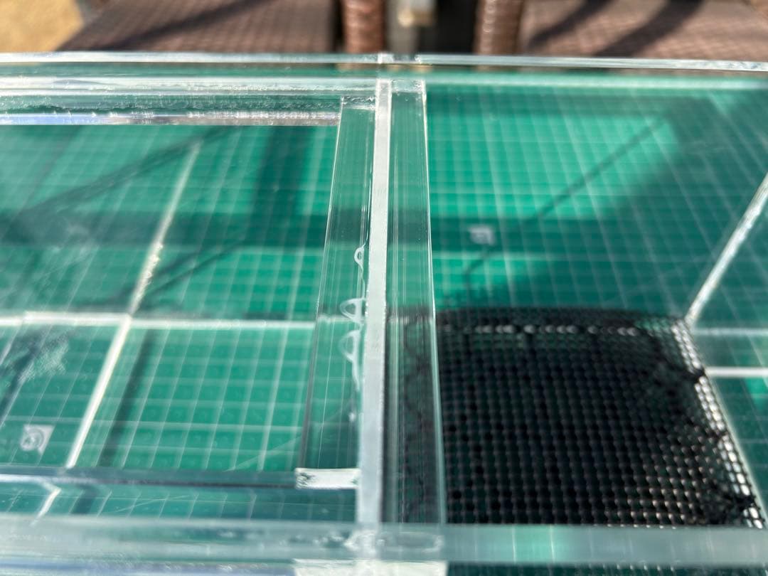 60cm水槽用　アクリル製上部濾過槽アクアポニックス仕様