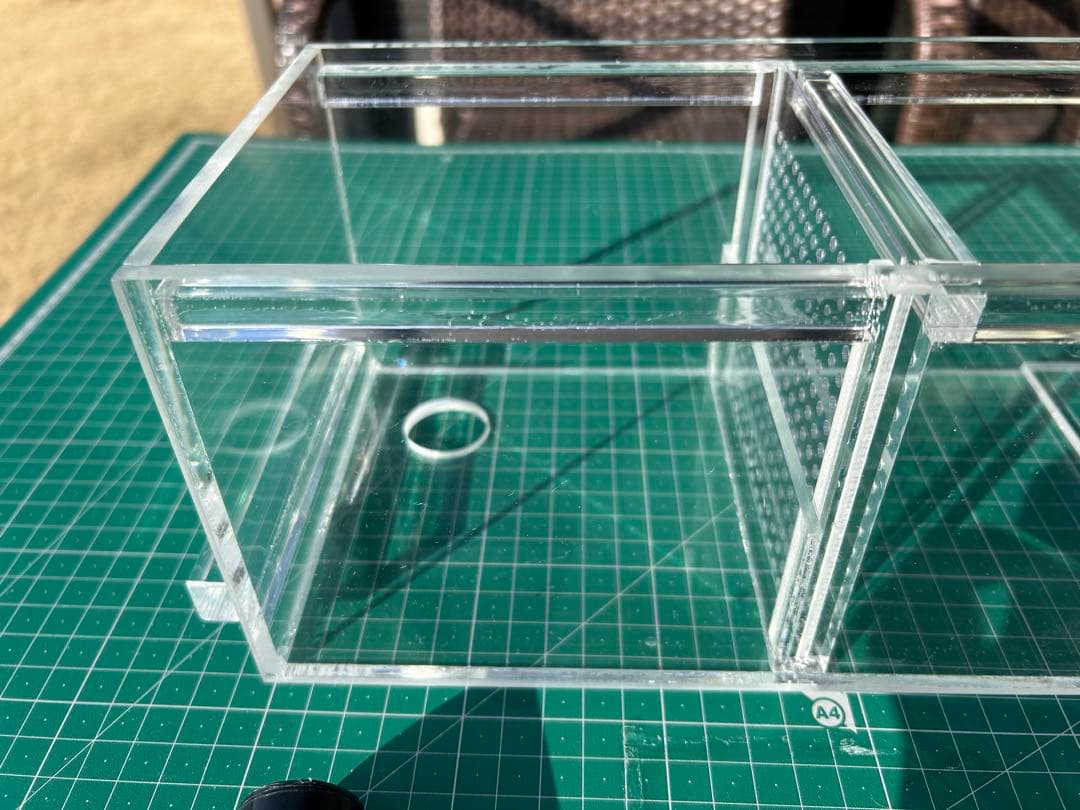 60cm水槽用　アクリル製上部濾過槽アクアポニックス仕様