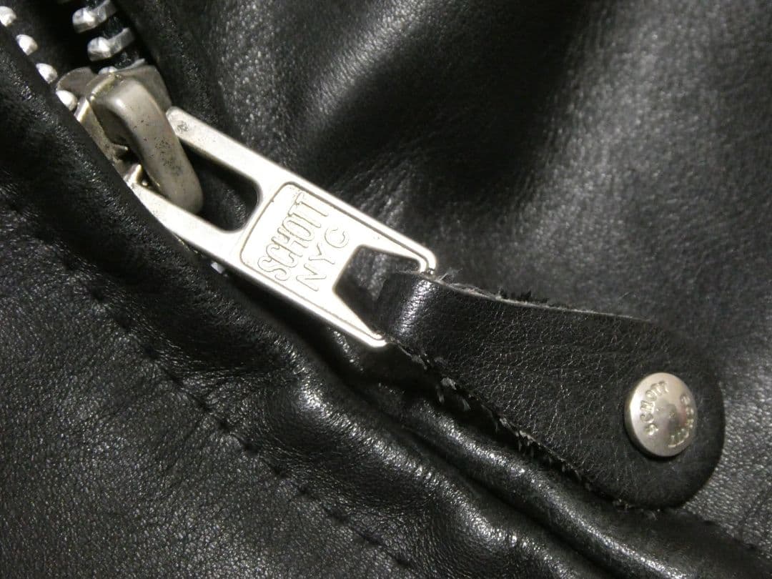 現行モデル！ボアライナー付き完品！ショット641立ち襟シングルライダース38