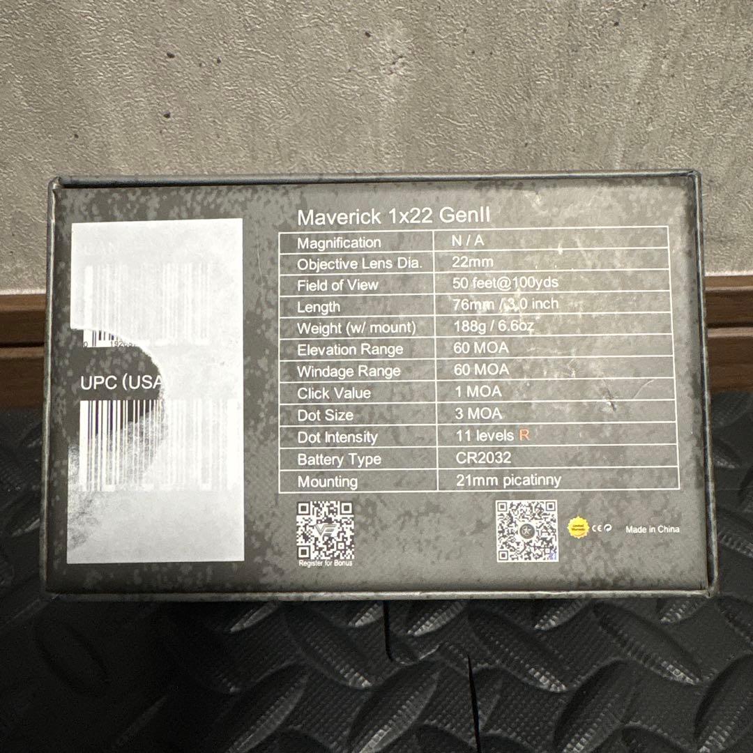 vector optics maverick 1×22 ベクターオプティクス