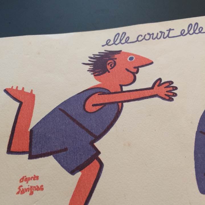 パリ 蚤の市 レイモン サヴィニャック ビュバー buvard 激レア