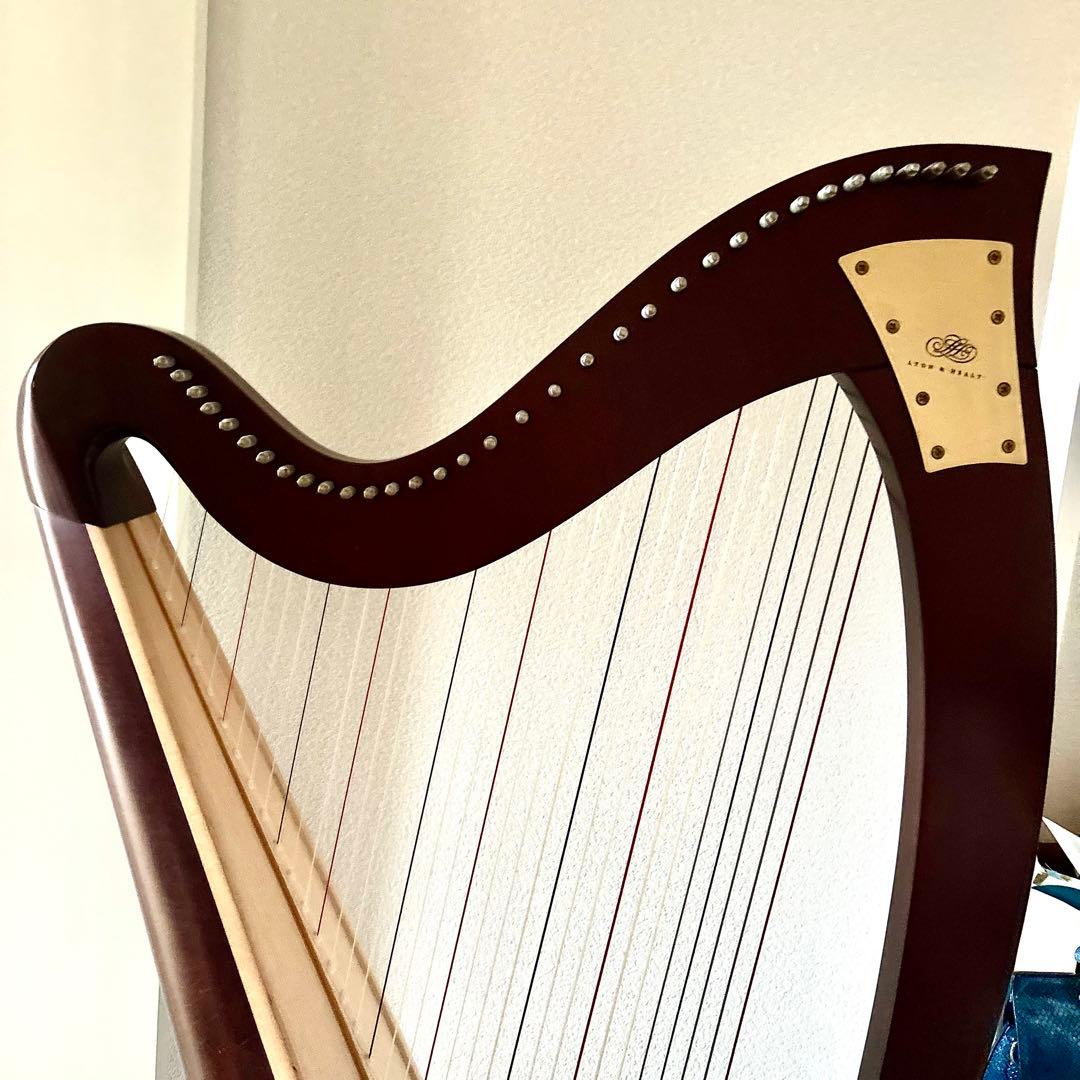 超美品 LION & HEALY オグデン アイリッシュハープ 銀座十字屋