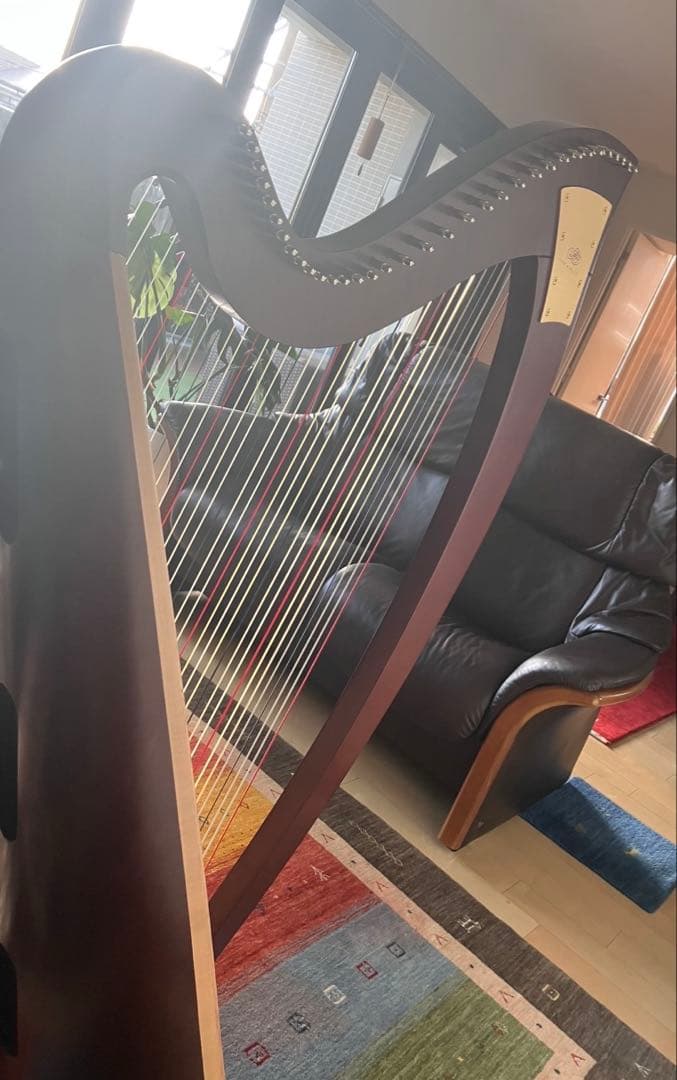 超美品 LION & HEALY オグデン アイリッシュハープ 銀座十字屋