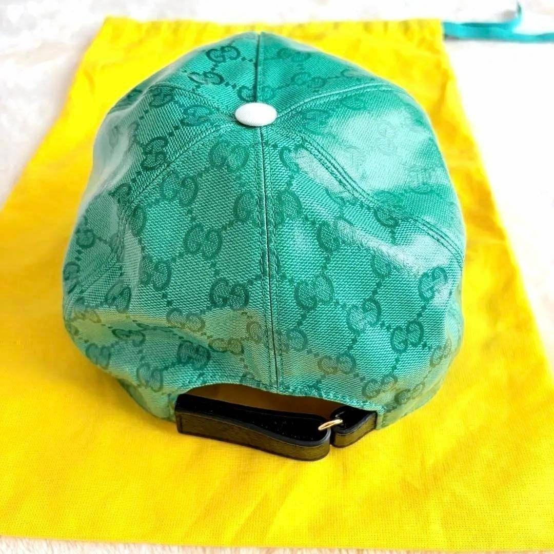正規 タグ付き未使用✨GUCCI×adidas コラボキャップ GG柄 L 緑