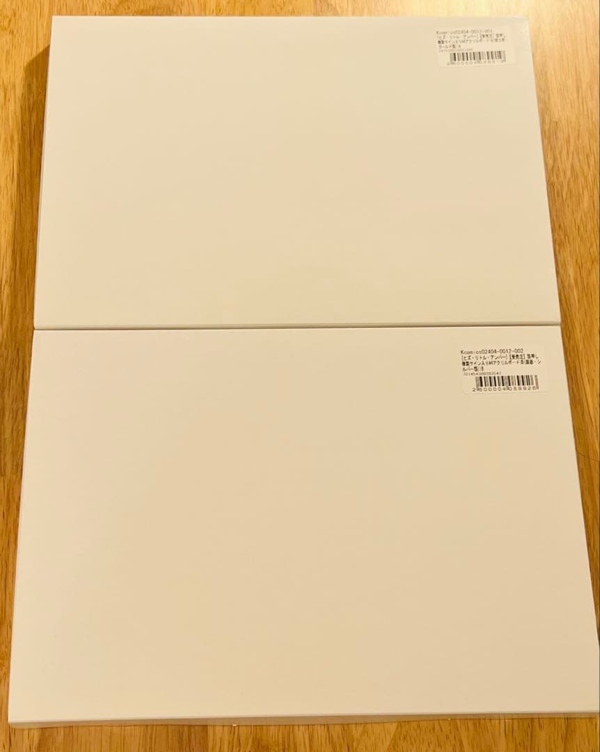 ナツメカズキ ヒズ・リトル・アンバー 複製サイン入りA4アクリルボード 2枚