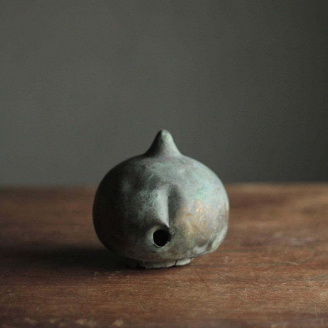 鍍金のある 緑青 古銅 擬宝珠 仏教美術 古美術 古道具 アンティーク オブジェ