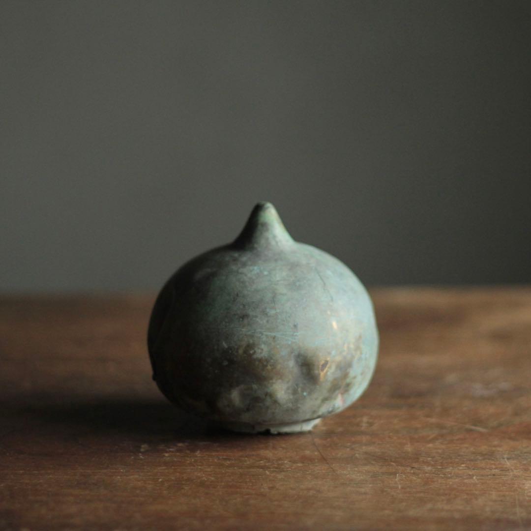 鍍金のある 緑青 古銅 擬宝珠 仏教美術 古美術 古道具 アンティーク オブジェ