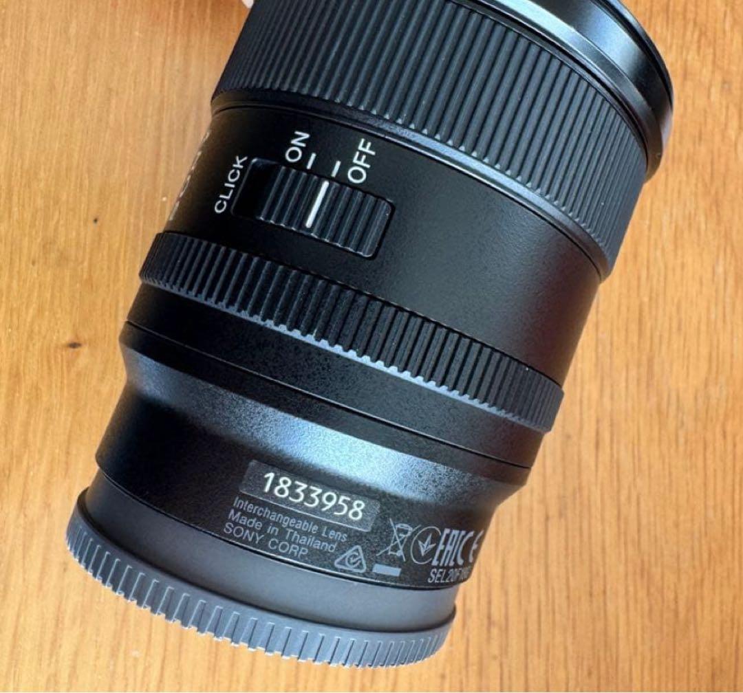 SONY SEL20F18G FE 20mm F1.8 G 単焦点