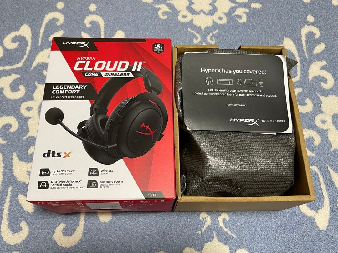 新品同様 Hyperx cloud II Wirelessゲーミングヘッドセット