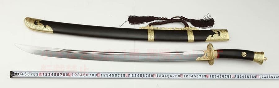 手動点花包銅清刀 武具　刀装具　日本刀　模造刀   居合刀 清腰刀