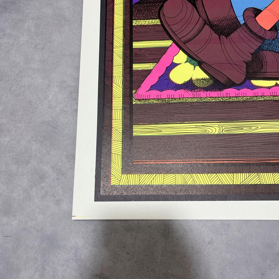 70s ブラックライトポスター ポパイ オリーブ