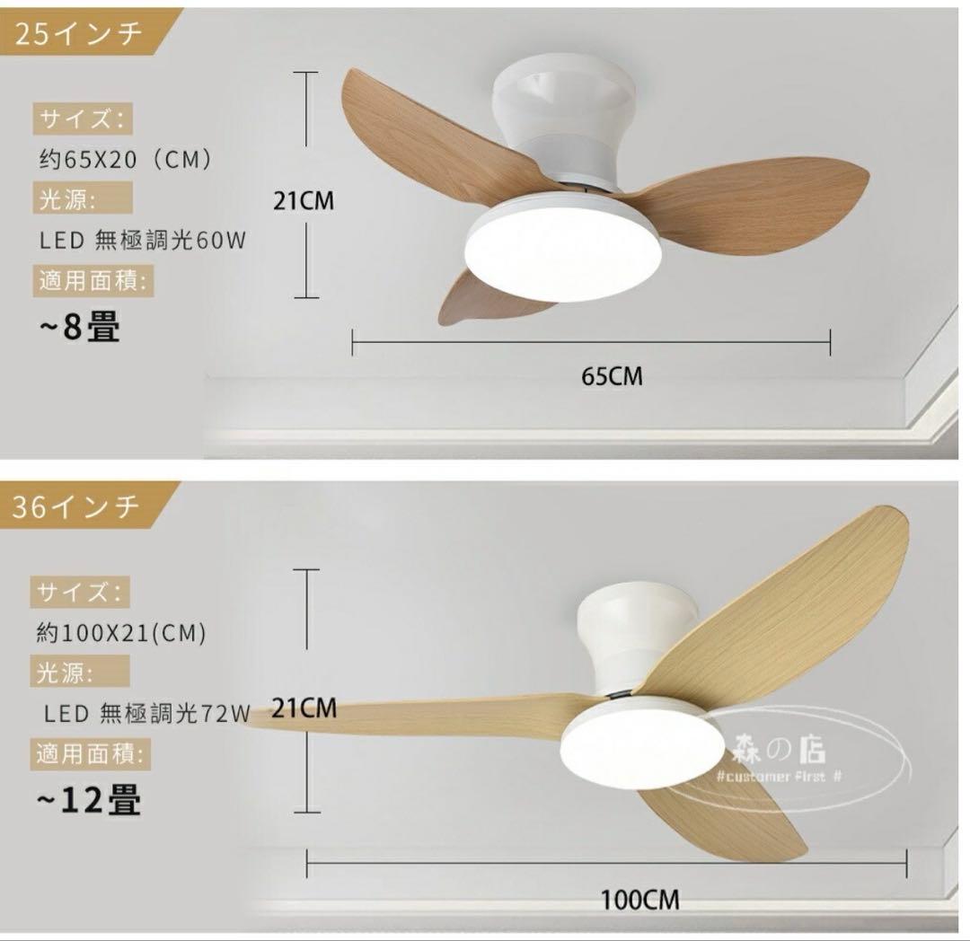 [未使用品] LEDシーリングファンライト DCモーター 36インチ