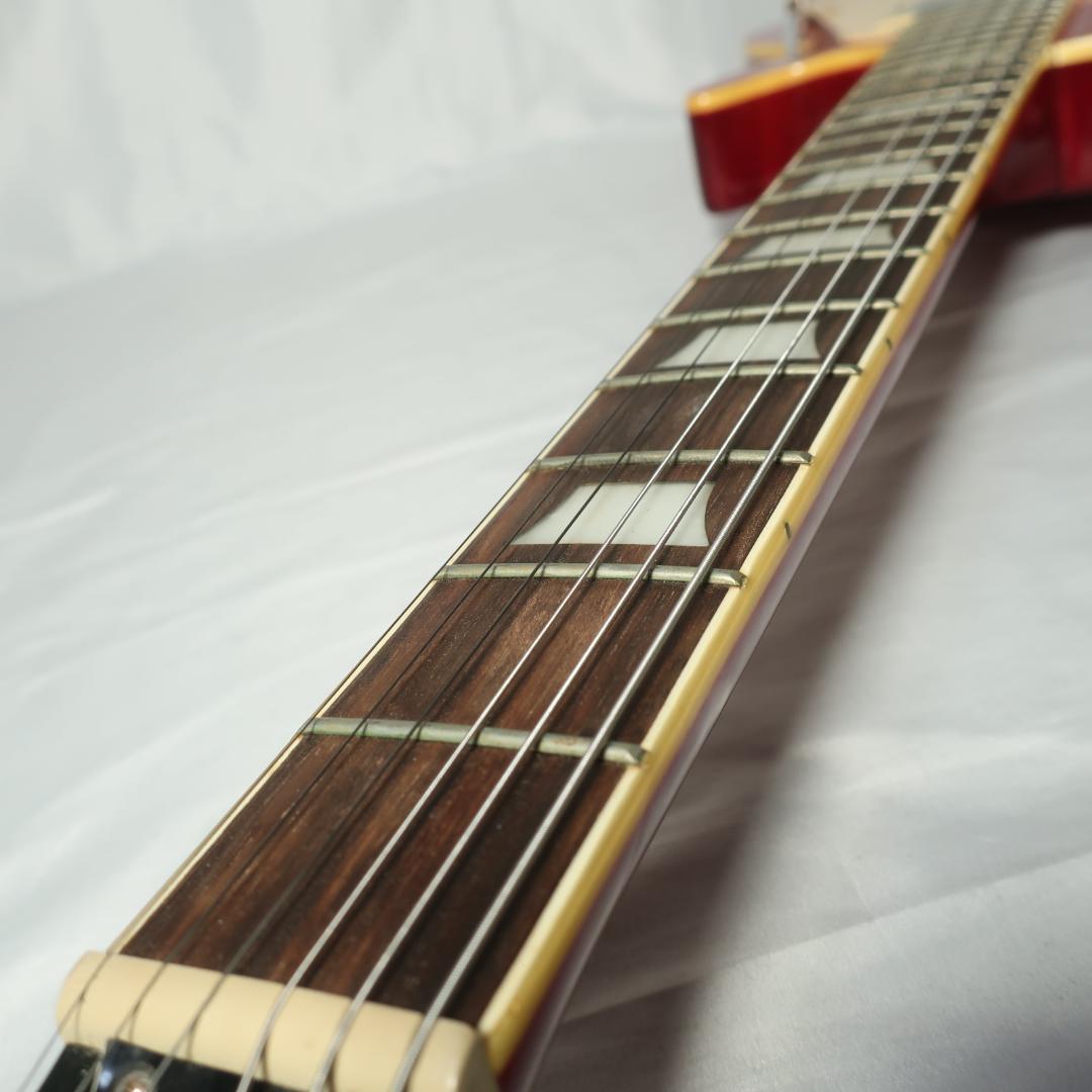 ケンケン用 美品JUNO レスポールタイプ エレキギター ケース付 セットネック