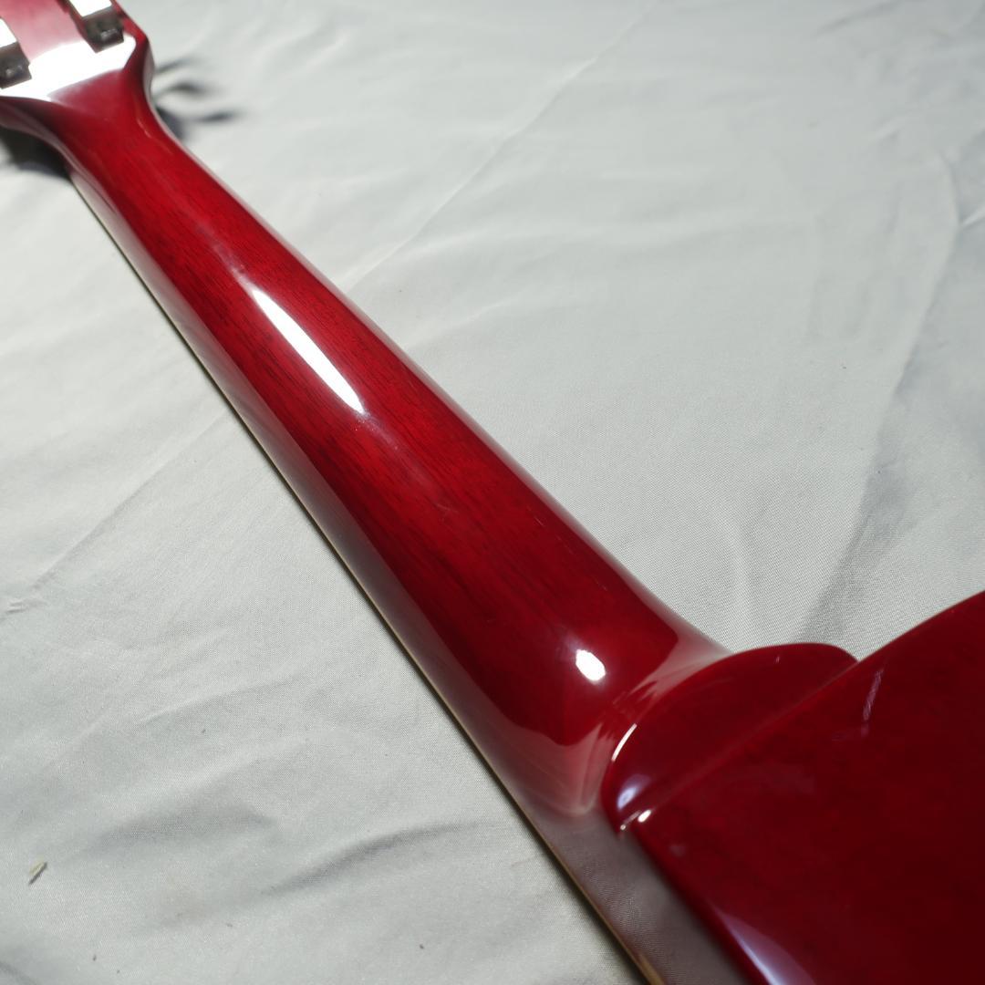 ケンケン用 美品JUNO レスポールタイプ エレキギター ケース付 セットネック