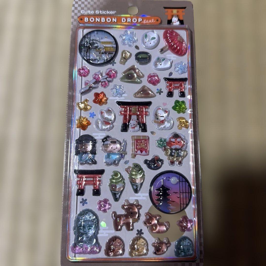 ボンボンドロップシール 和柄 9点セット