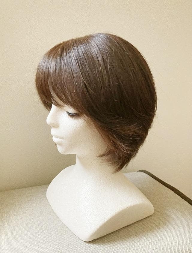 ねずみちゃん　ヴィーナス　人毛MIX　レイヤーショートボブ　モカブラウン