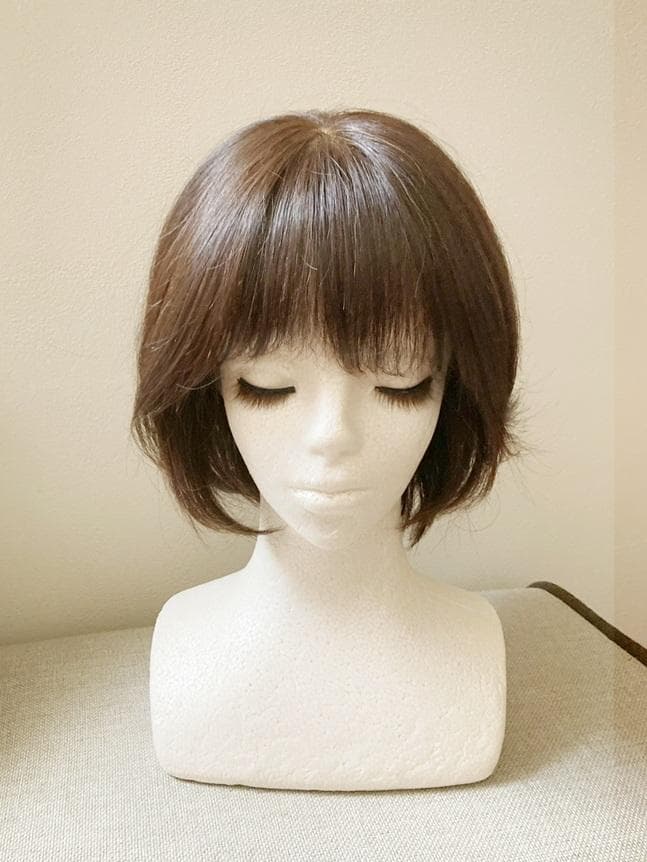 ねずみちゃん　ヴィーナス　人毛MIX　レイヤーショートボブ　モカブラウン