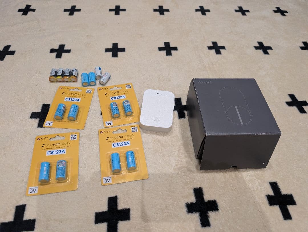 Qrio Lock Q-SL2 スマートロック　ハブ付　予備電池付