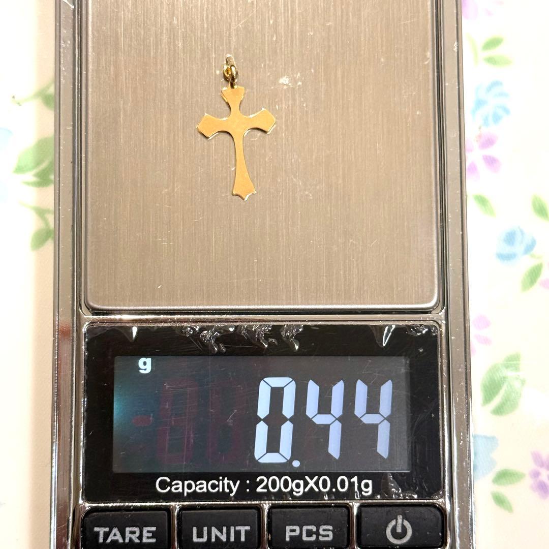 K18イエローゴールドクロスペンダント