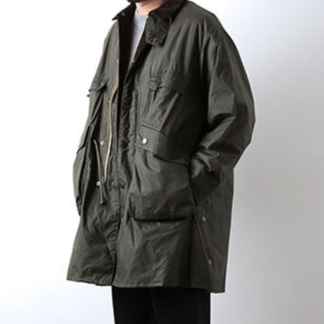 キャプテンサンシャイン別注×バブアー　トラベラーコート　36