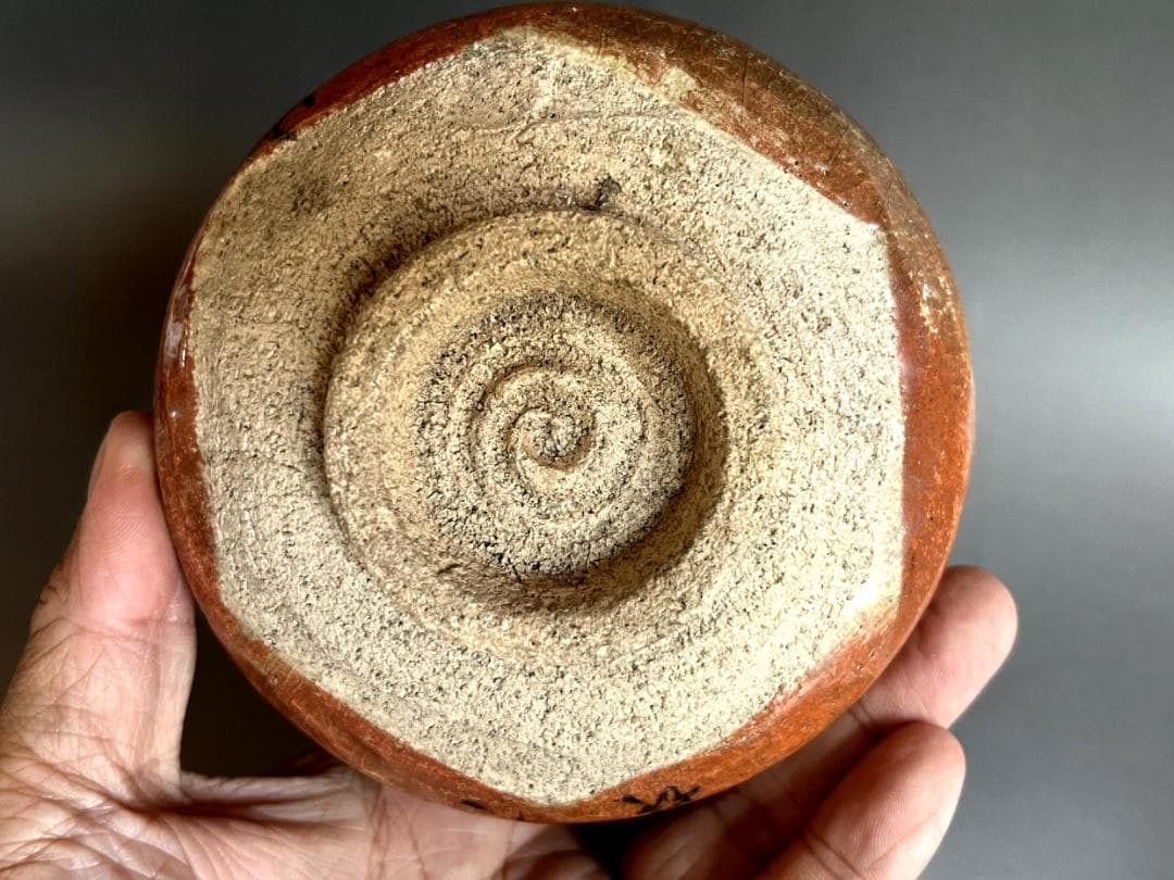 茶碗■古赤楽 富士山図 抹茶碗 レア お茶道具 古美術 時代物 骨董品■