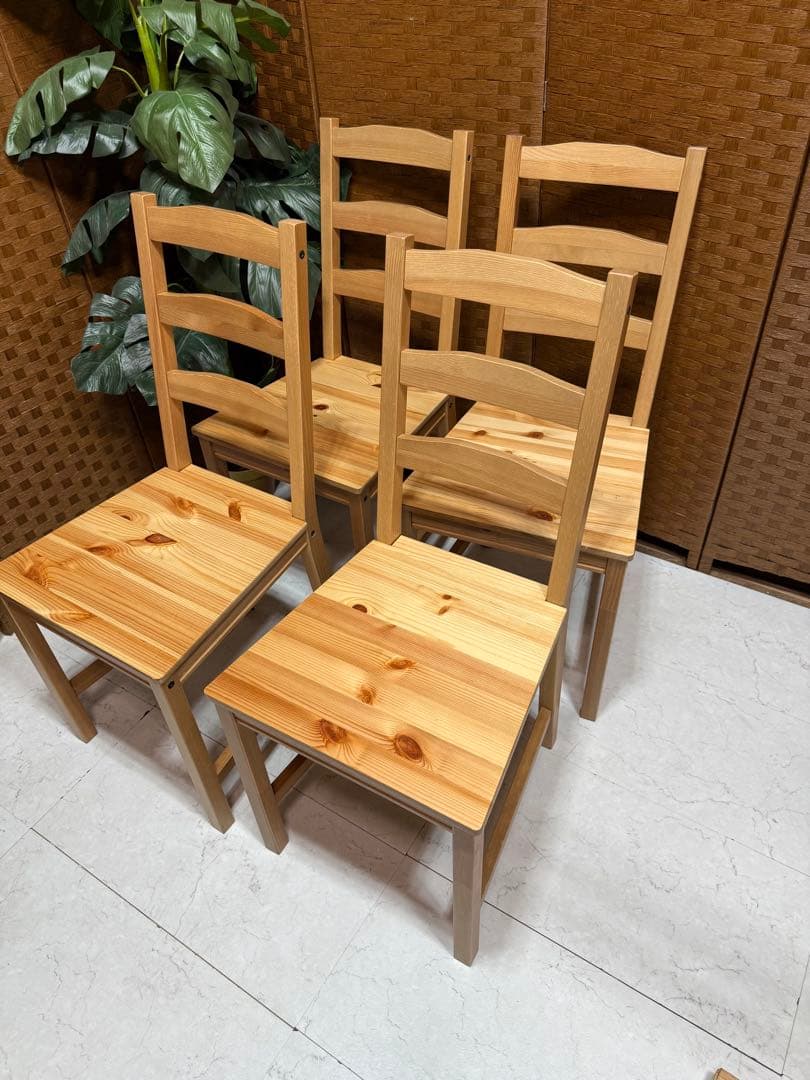 #7 定価¥39,600-IKEA ヨックモックテーブル＆チェア4脚セット