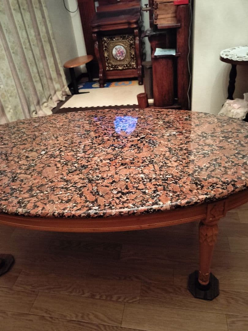 イタリア製天然石センターテーブル御影石