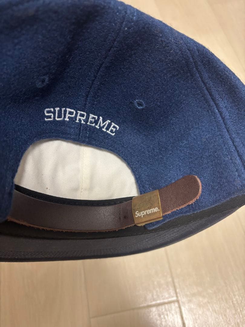 Supreme ネイビー キャップ Sロゴ