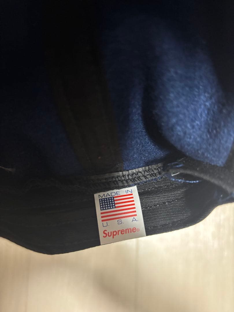 Supreme ネイビー キャップ Sロゴ
