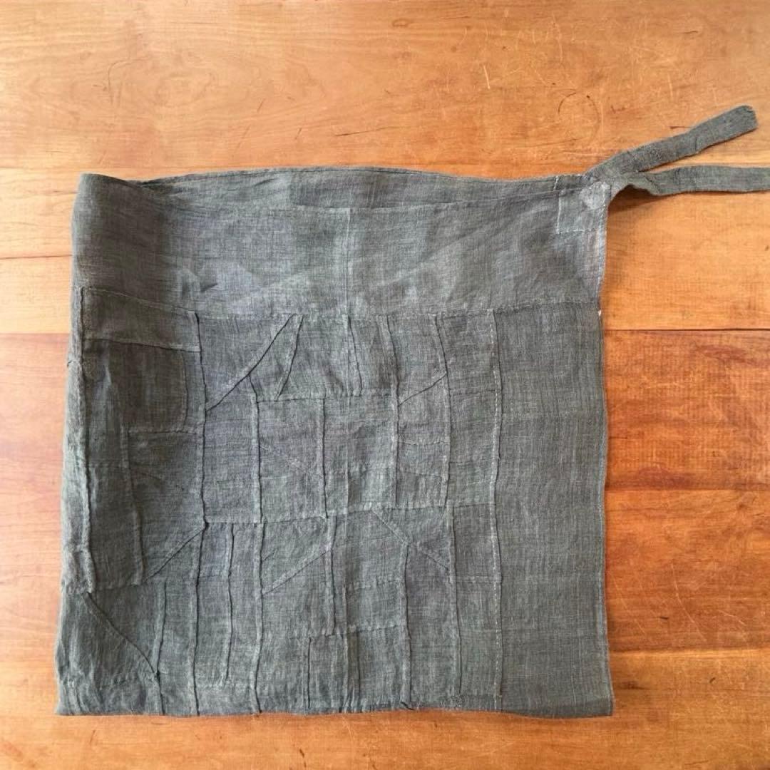 希少　ポジャギ 　ヴィンテージ　モシ　麻　韓国　工芸　黒　李朝　繕いあり