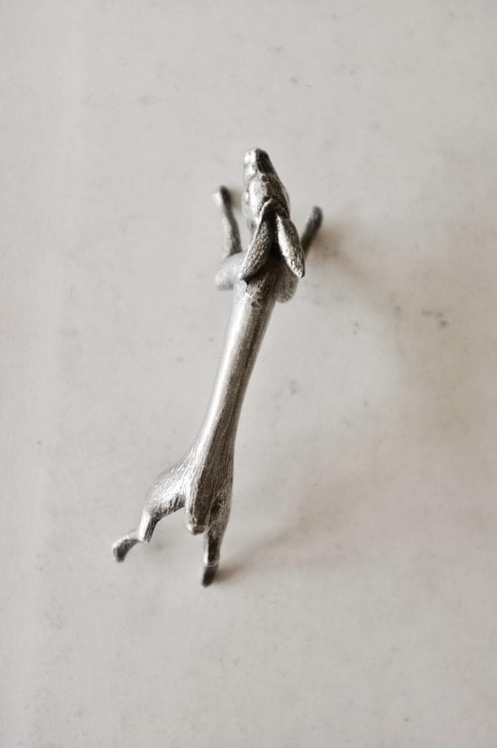 sold フランス 駆け抜ける永遠のウサギとカトラリーレスト アンティーク