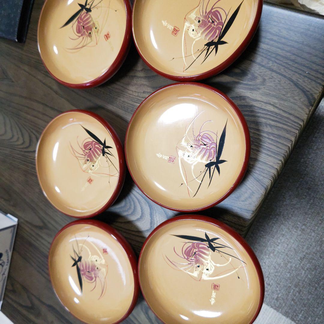 輪島塗　お皿＆お猪口10客