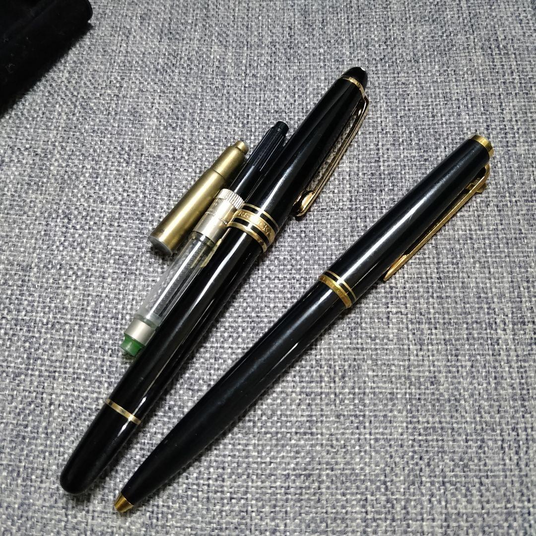 MONT BLANC 14Ｋ金先♪万年筆・ボールペンセットです(⌒▽⌒)