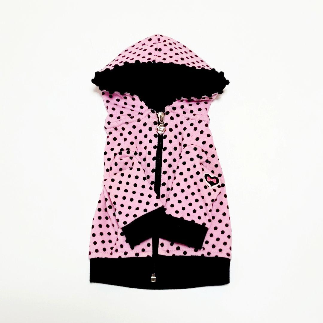 【Fifi＆Romeo】ボーンハート ドットパーカー ピンク SS