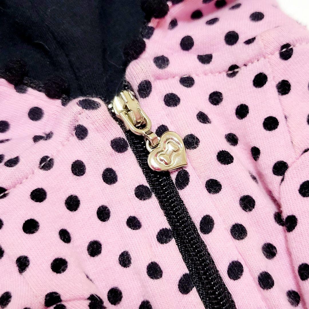 【Fifi＆Romeo】ボーンハート ドットパーカー ピンク SS