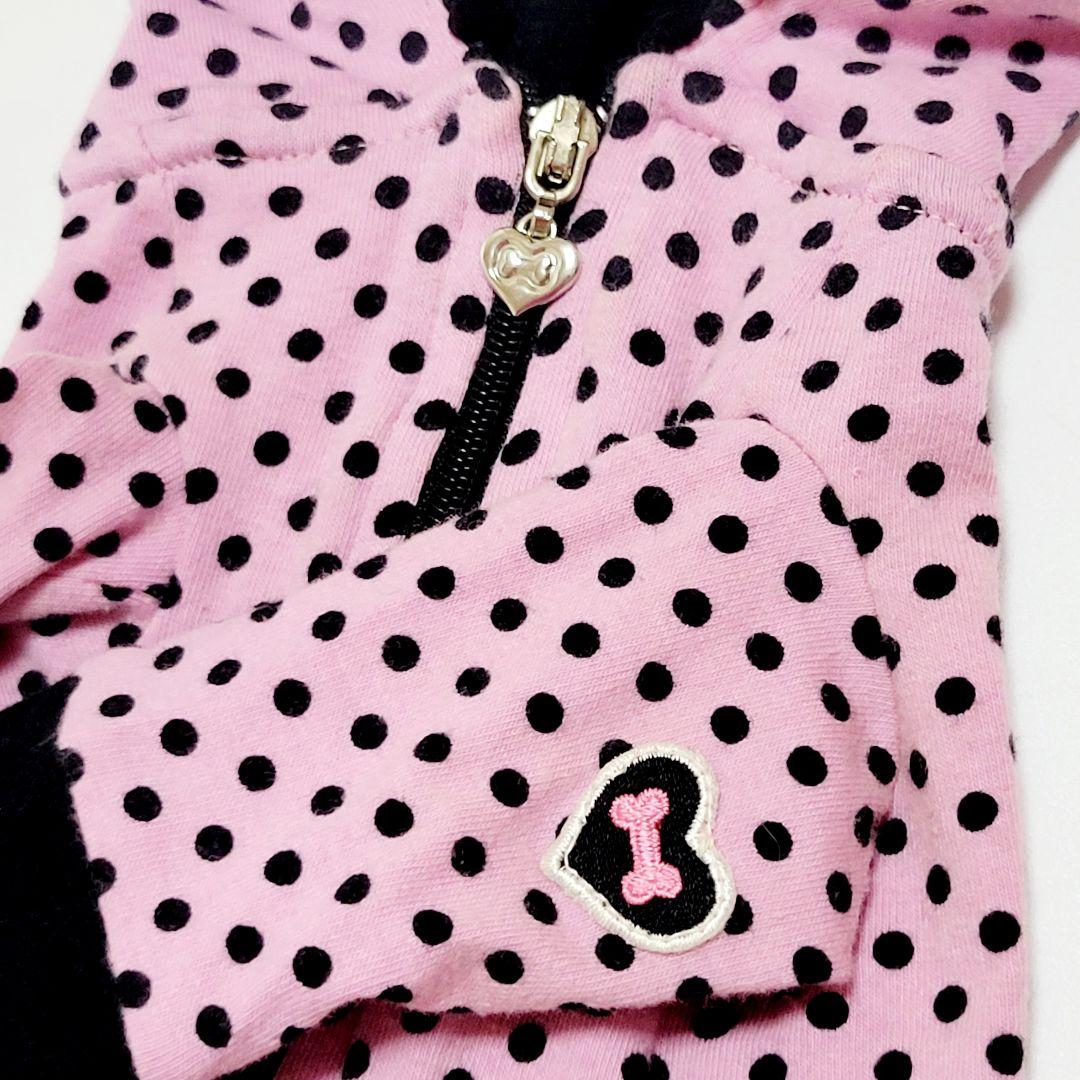 【Fifi＆Romeo】ボーンハート ドットパーカー ピンク SS