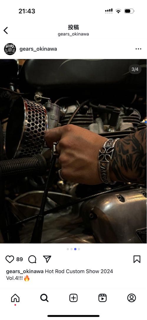 アクセサリー iron cross bangle