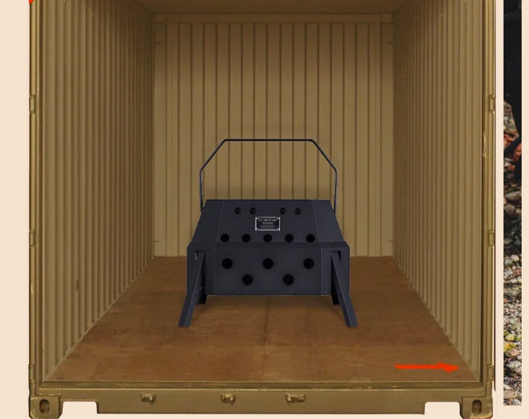 【完売品‼️】CARGO　CONTAINER　焚き火台