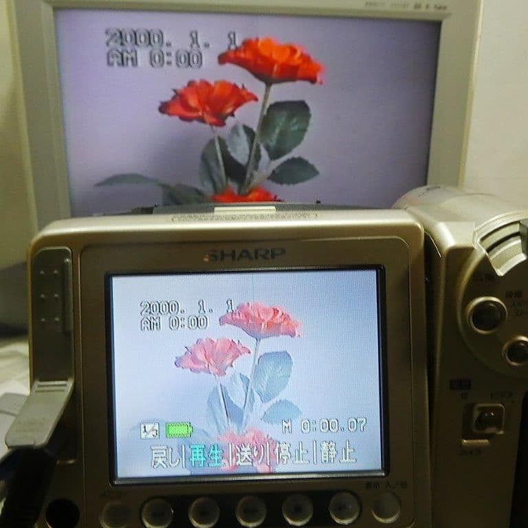 動作良好　Video.8シャープVL-EH480 8ミリビデオカメラDVD化