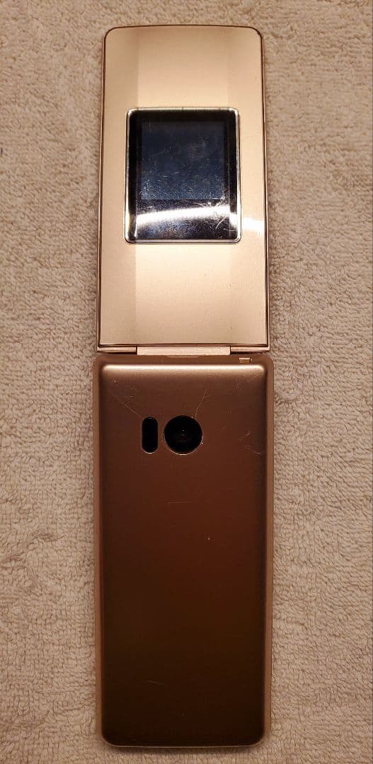 T*a様 かんたん携帯10 NP807SH ゴールド 折りたたみ携帯電話