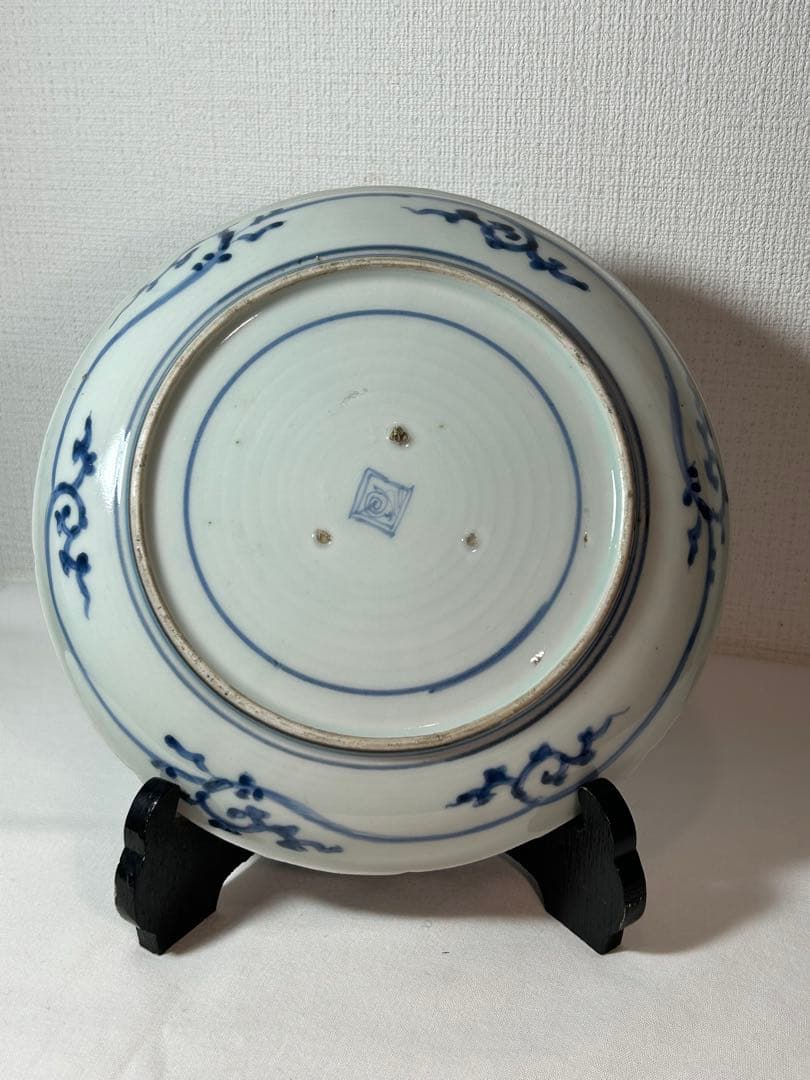 古伊万里染付　7寸皿 4枚