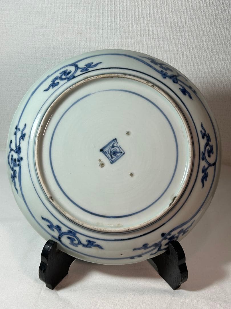 古伊万里染付　7寸皿 4枚